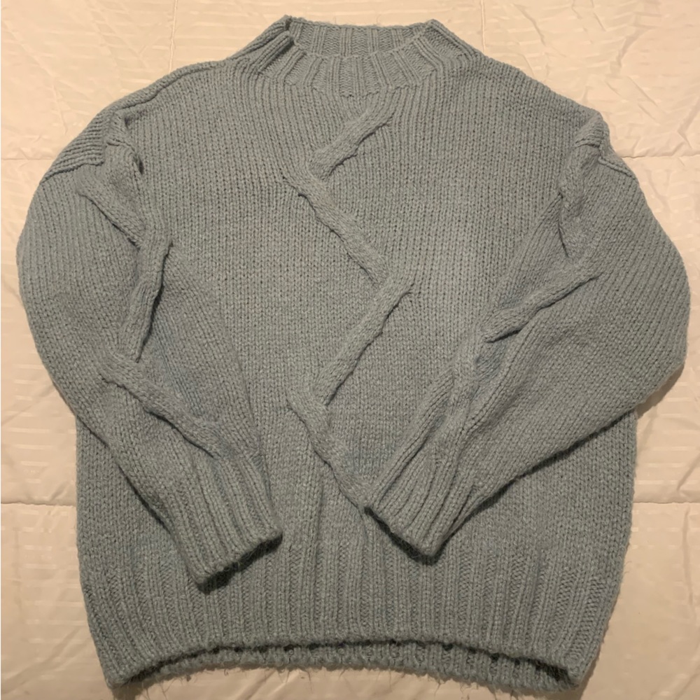 Mock Neck Knit Sweater